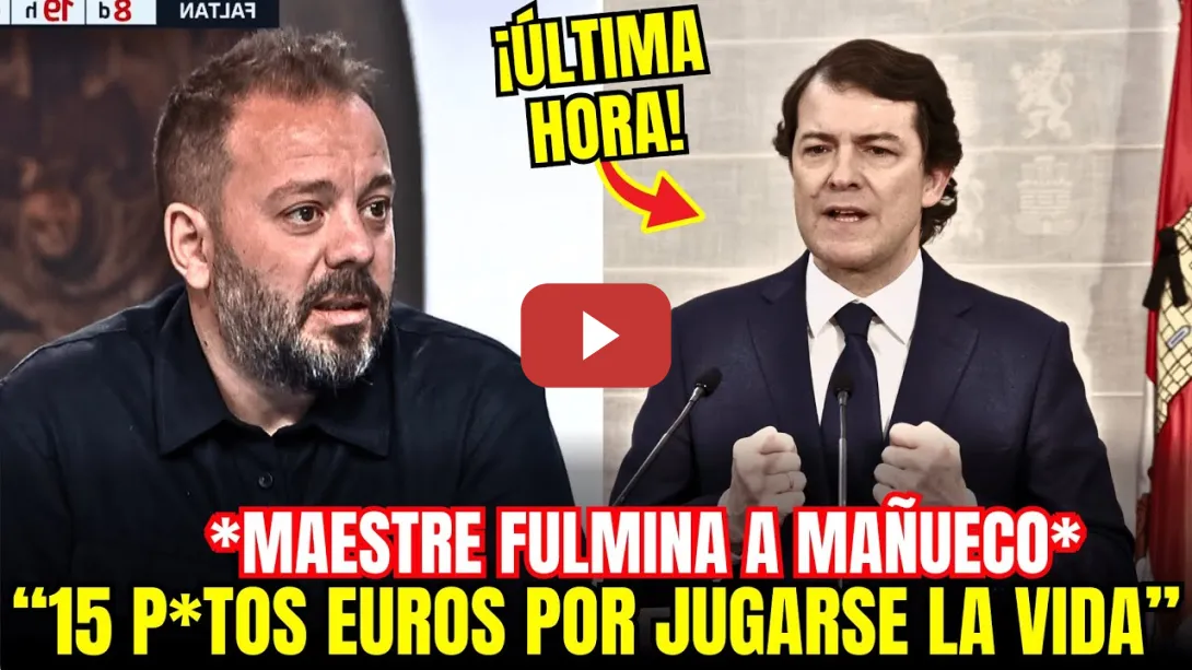 Embedded thumbnail for 💣 ¡ESCÁNDALO! Antonio Maestre DESVELA GASTOS del GOBIERNO de MAÑUECO en PROSTITUTAS