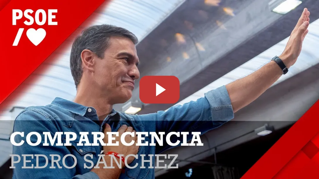 Embedded thumbnail for Comparecencia de Pedro Sánchez