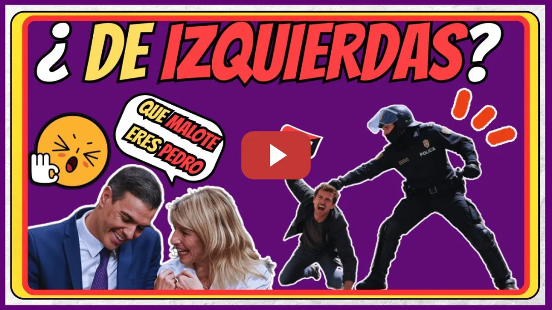 Embedded thumbnail for 🤡 ¿Socialistas? El PSOE encarcela a sindicalistas. Yolanda Diaz calla, Solo PODEMOS planta cara” 🎭🚔