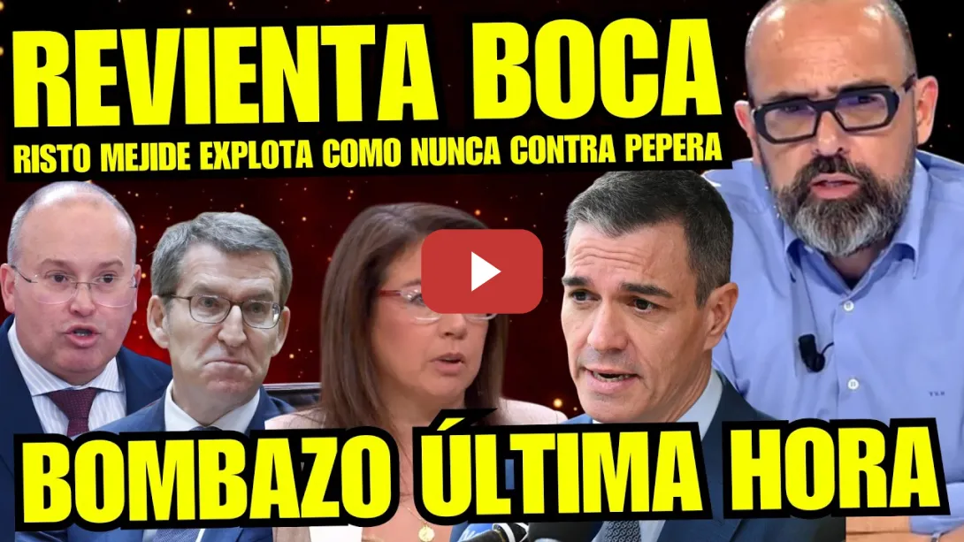 Embedded thumbnail for RISTO MEJIDE HUNDE A PEPERA ANA VÁZQUEZ  POR REIRSE CON FEIJOO DE LOS ENFERMOS DE CÁNCER 