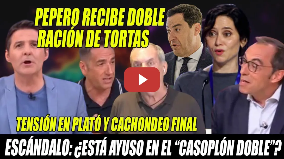 Embedded thumbnail for PEPERO en APUROS RECIBE DOBLE ración de T0RTAS de Emilio Delgado y Aroca x Juanma Moreno y Ayuso