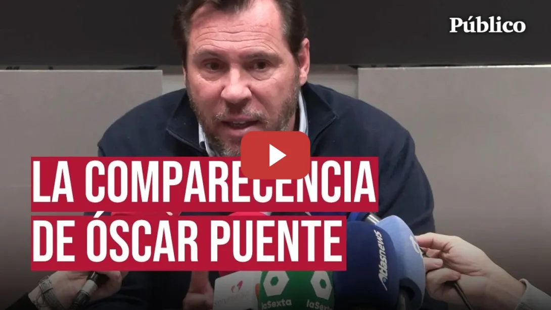 Embedded thumbnail for Óscar Puente, sobre la tragedia en Adamuz: "Es un accidente tremendamente extraño"