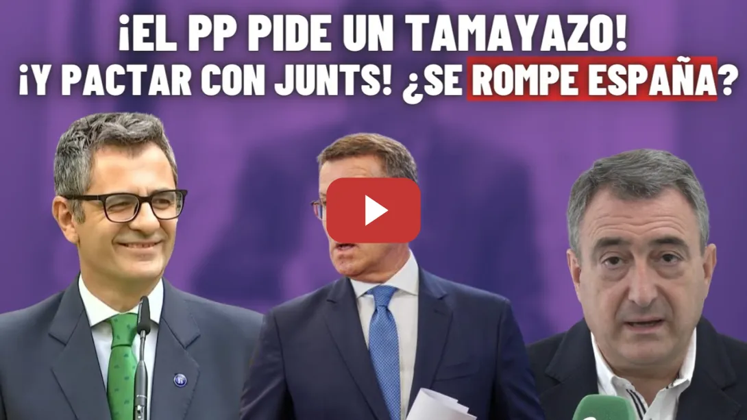 Embedded thumbnail for PORTAZO del PNV al PP | FEIJÓO busca un TAMAYAZO y NEGOCIA...con JUNTS! 😂