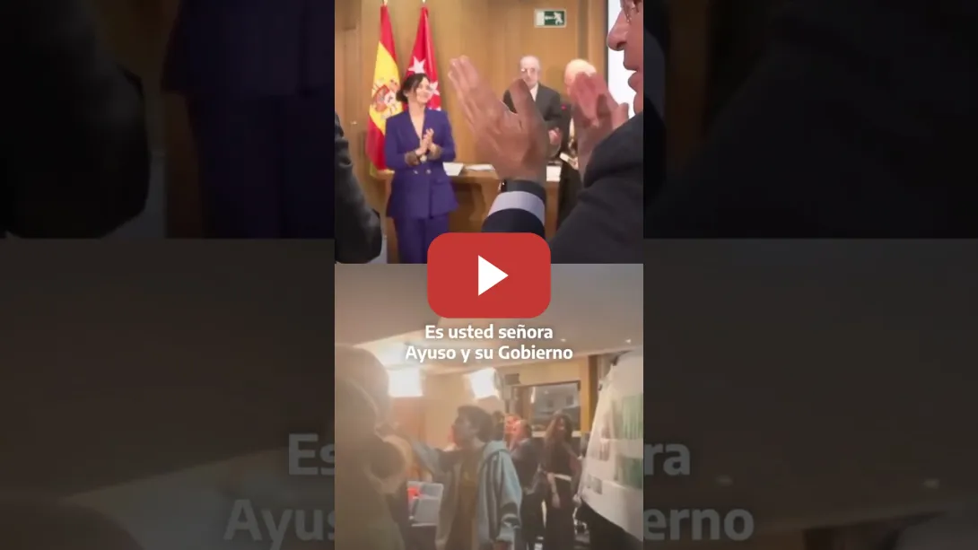 Embedded thumbnail for ESCRACHE A AYUSO en la COMPLUTENSE: “La uni está en lucha”