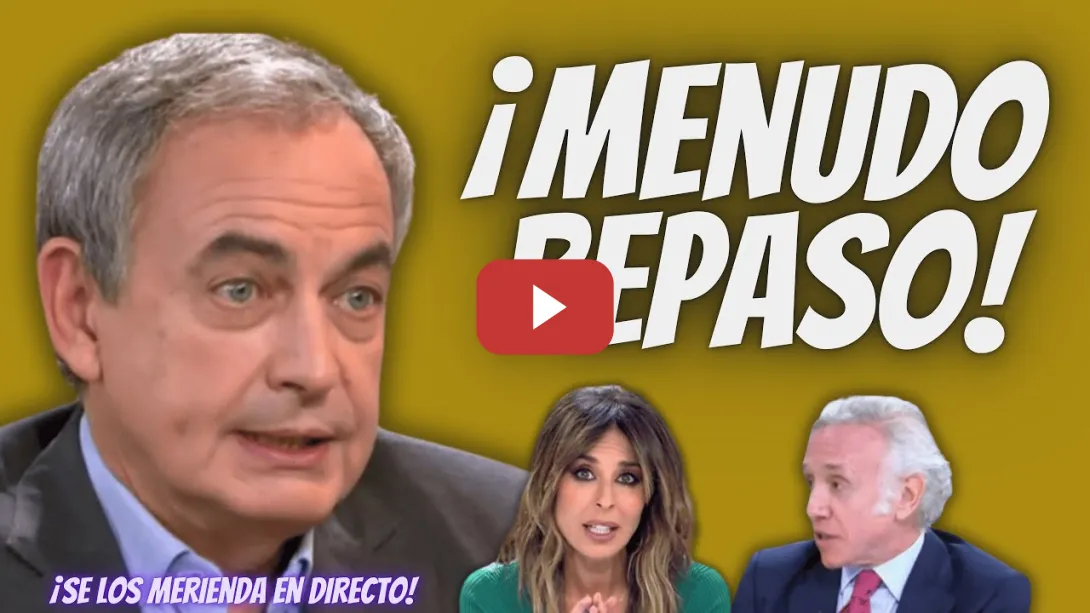 Embedded thumbnail for ZAPATERO se “MERIENDA” a Ana Terradillos,  Eduardo Inda y DESTROZA a Felipe González