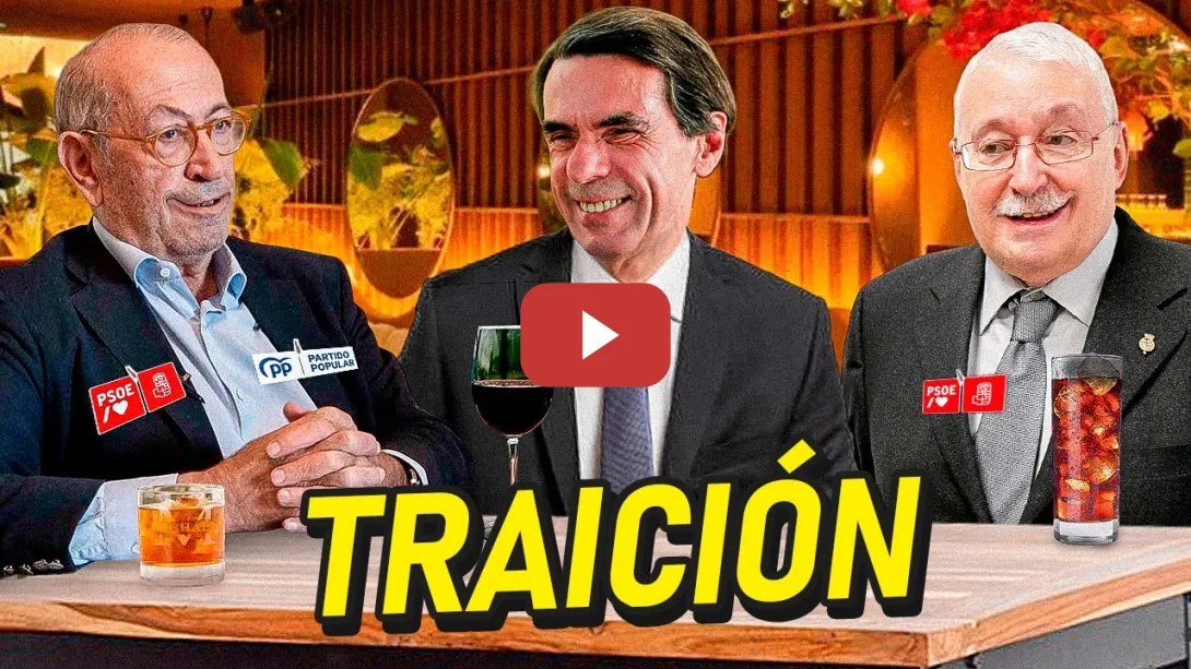 Embedded thumbnail for PSOE ECHA a Nicolás Redondo MIENTRAS COMÍA CON AZNAR y Leguina para conspirar contra el PSOE