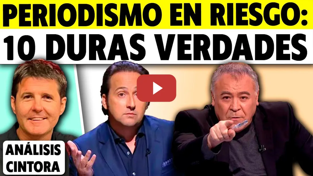 Embedded thumbnail for ATENCIÓN: 10 DURAS VERDADES SOBRE EL PERIODISMO EN RIESGO CON JESÚS CINTORA