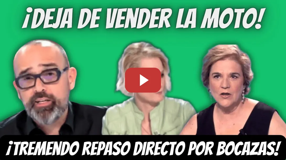 Embedded thumbnail for TREMENDO REPASO de Risto Mejide y Zaida Cantera a Pilar Rahola por BOCAZAS - ¡DEJA de VENDER MOTOS!