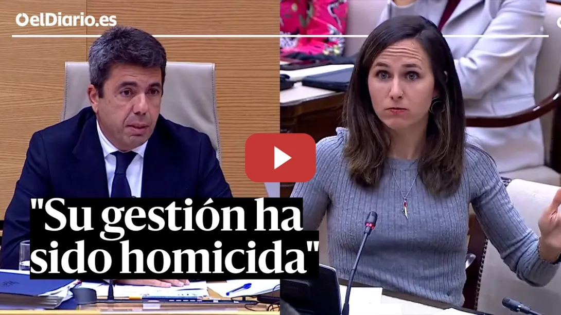 Embedded thumbnail for Belarra, a Mazón: &quot;Su gestión ha sido homicida&quot;