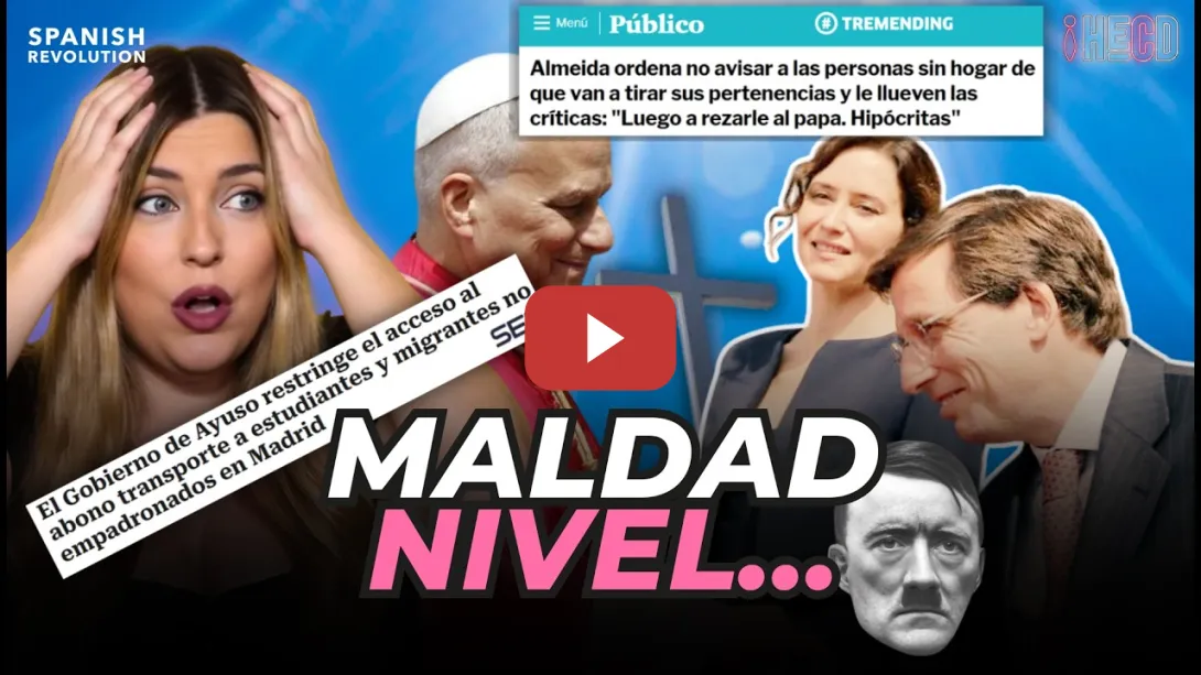 Embedded thumbnail for MALDAD NIVEL DICTADORES 🏗️ Marina Lobo desmonta las crueles medidas de Ayuso y Almeida