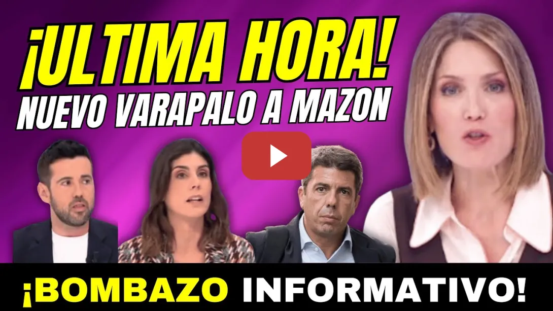 Embedded thumbnail for ¡VARAPALO JUEZA DE LA DANA A MAZÓN! &quot;VÍCTIMAS LE LLAMAN MISERABLE&quot; EN UN COMUNICADO