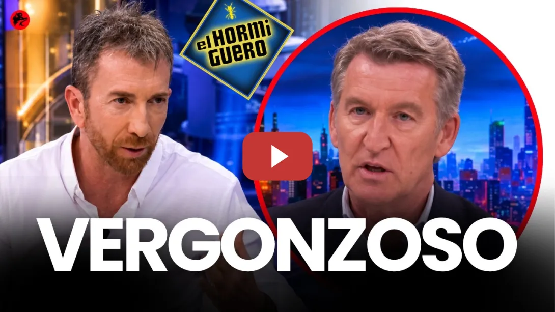 Embedded thumbnail for PABLO MOTOS permite a FEIJÓO decir ESTO en EL HORMIGUERO