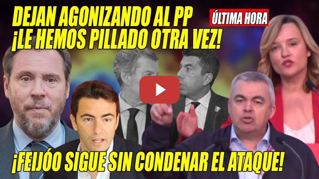 Embedded thumbnail for Óscar Puente, Cerdán y Alegría DEJAN AGONIZANDO a Feijóo y Mazón (Marrón)⚡¡Ya NO HABLAN de ECONOMÍA!