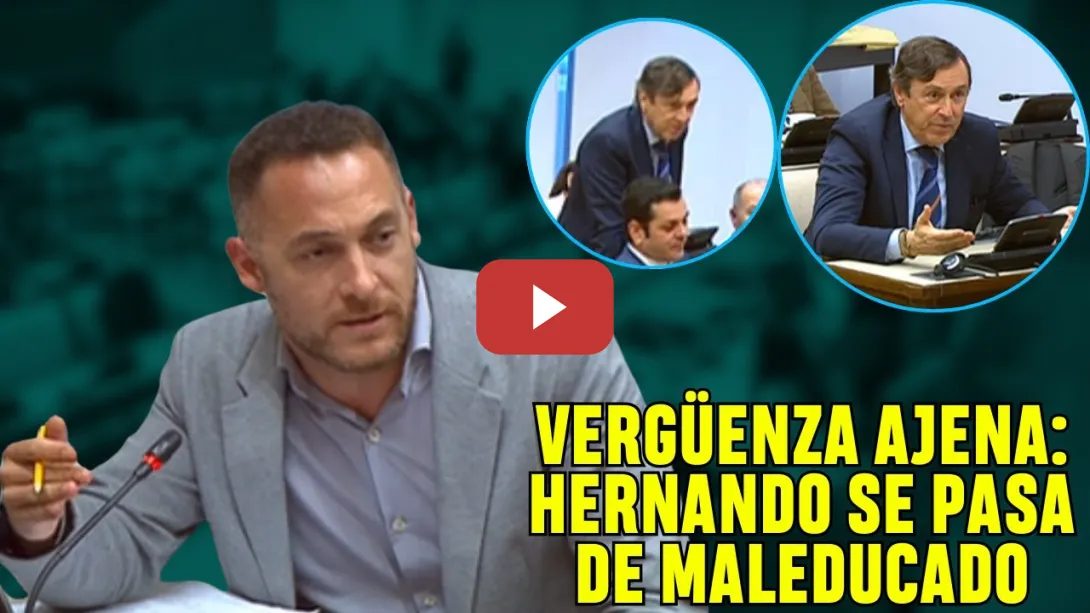 Embedded thumbnail for ABRONCAN a HERNANDO! 💥El PP la LÍA en el Congreso y Arnau Ramírez le mete este RAPAPOLVO!