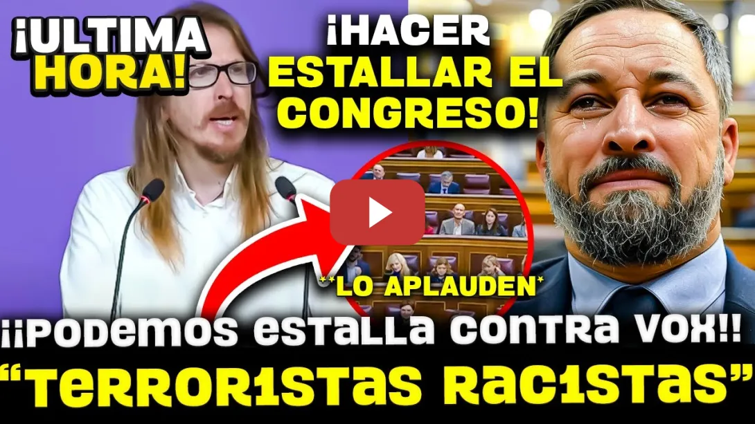 Embedded thumbnail for 💥¡¡ESCANDALO!! PODEMOS ACUSA A VOX DE ALENTAR “POGROMOS RACISTAS” TRAS LA VIOLENCIA EN TORRE PACHECO