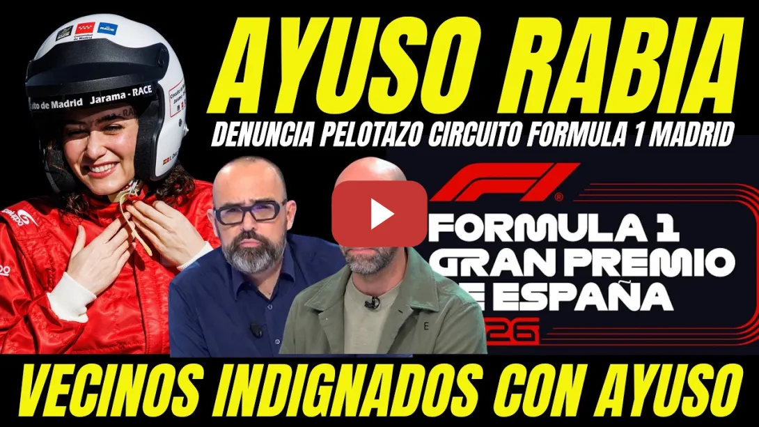 Embedded thumbnail for VECINOS INDIGNADOS DENUNCIAN PELOTAZO DE AYUSO FÓRMULA 1 Y DESTAPAN IRREGULARIDADES URBANÍSTICAS