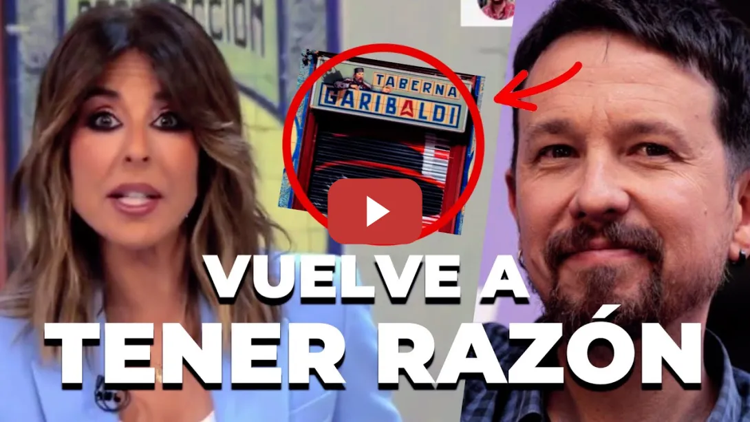 Embedded thumbnail for Ana Terradillos lanza un bulo de Pablo Iglesias y la Taberna Garibaldi y se ve obligada a rectificar