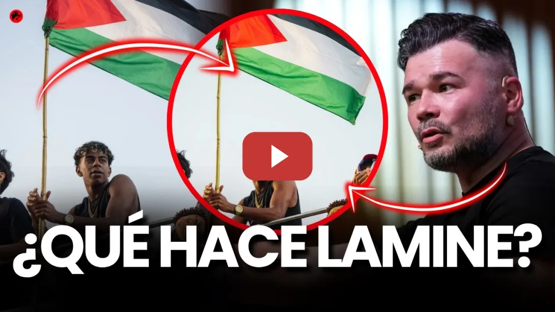 Embedded thumbnail for LAMINE YAMAL aparece con la bandera de PALES-TINA… y RUFIÁN REACCIONA