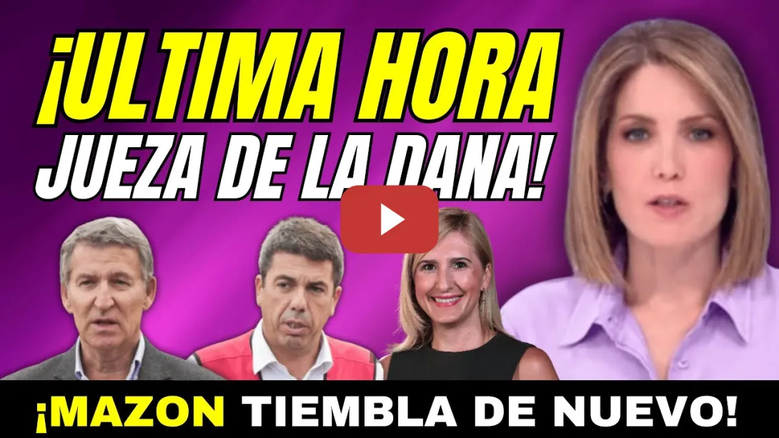 Embedded thumbnail for ¡MAZÓN TIEMBLA!, PIDEN A LA JUEZ DE LA DANA LAS LLAMADAS DE SALOMÉ PRADAS - VA A TIRAR DE LA MANTA