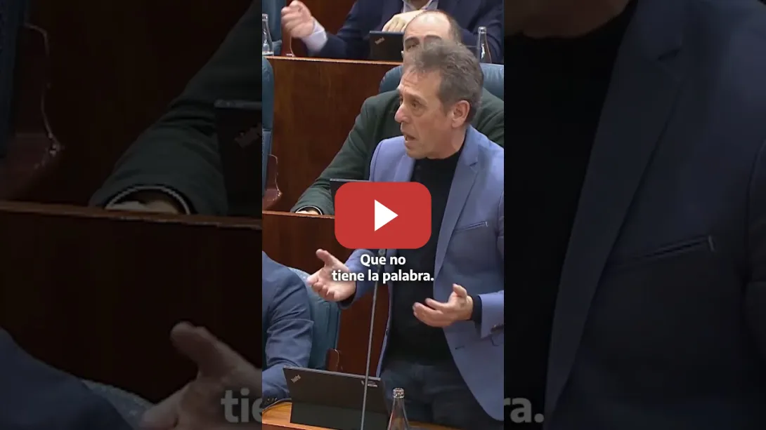 Embedded thumbnail for ‼️El presidente de la Asamblea de #MADRID: “Tendréis que aguantar que llamen criminal al Gobierno”