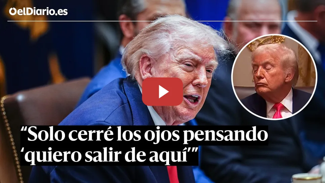 Embedded thumbnail for Trump sobre su cabezada en una reunión: “Solo cerré los ojos pensando ‘quiero salir de aquí’”