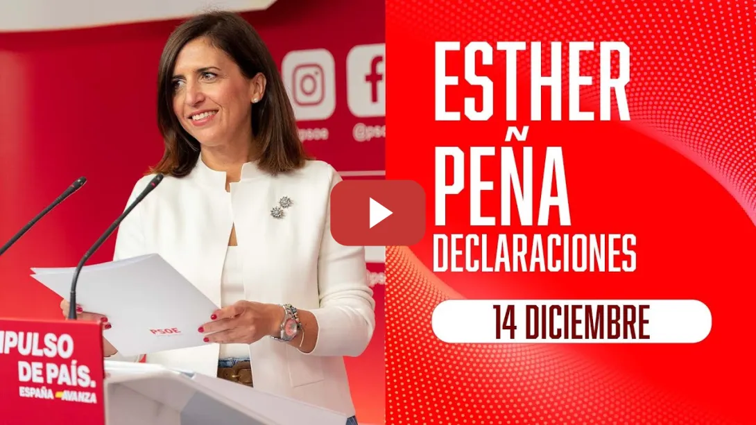 Embedded thumbnail for PSOE / Declaraciones de Esther Peña en Valladolid