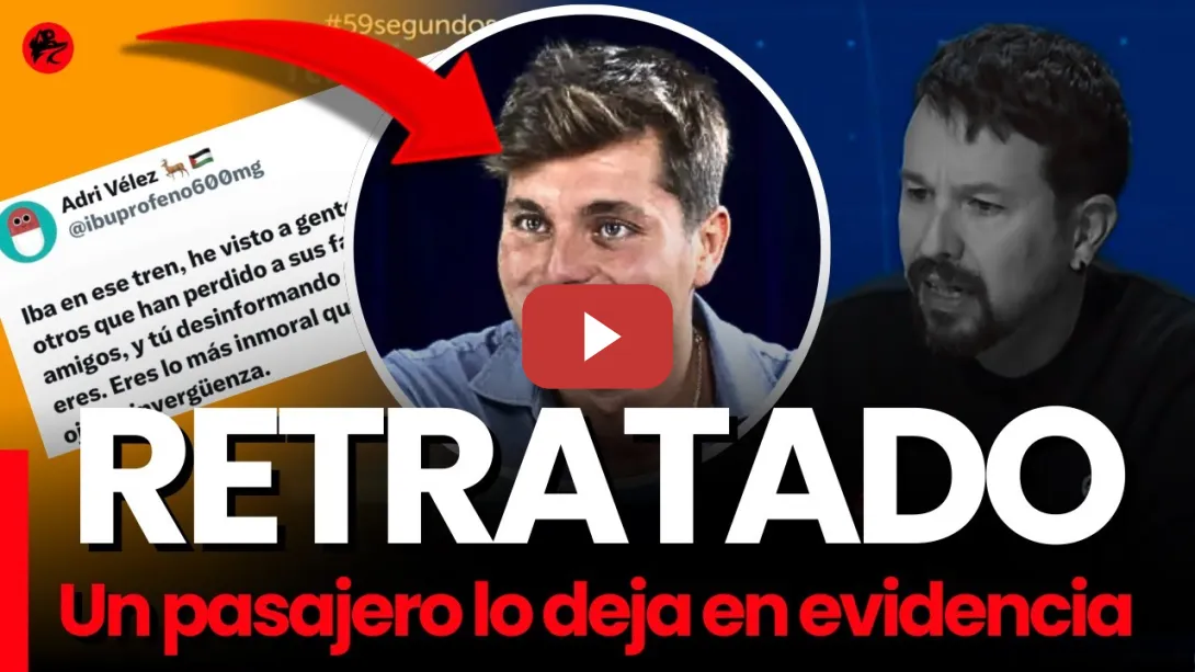 Embedded thumbnail for Un pasajero retrata a Vito Quiles y acaba borrando el tuit