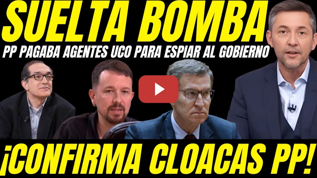 Embedded thumbnail for 🔥 ¡OJO! JAVIER RUIZ SUELTA LA BOMBA: EL PP CONTRATÓ A AGENTES DE LA UCO PARA ESPIAR A SÁNCHEZ