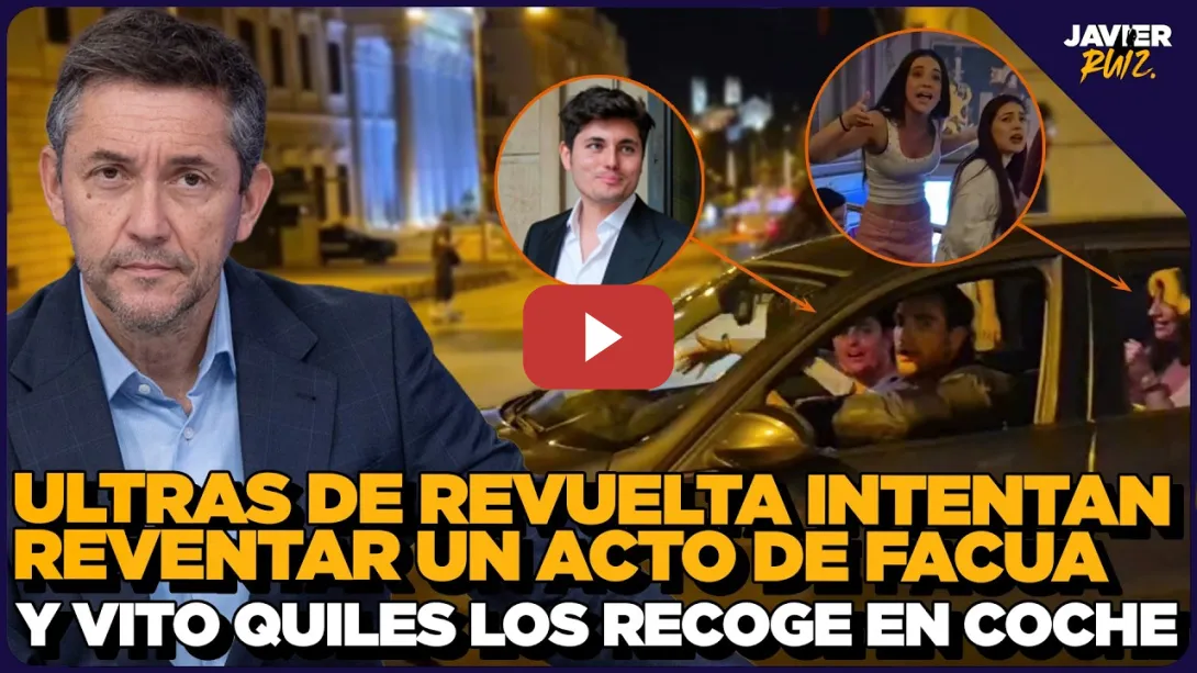 Embedded thumbnail for VITO QUILES PILLADO recogiendo a los ULTRAS DE REVUELTA que intentaron reventar el acto de Facua