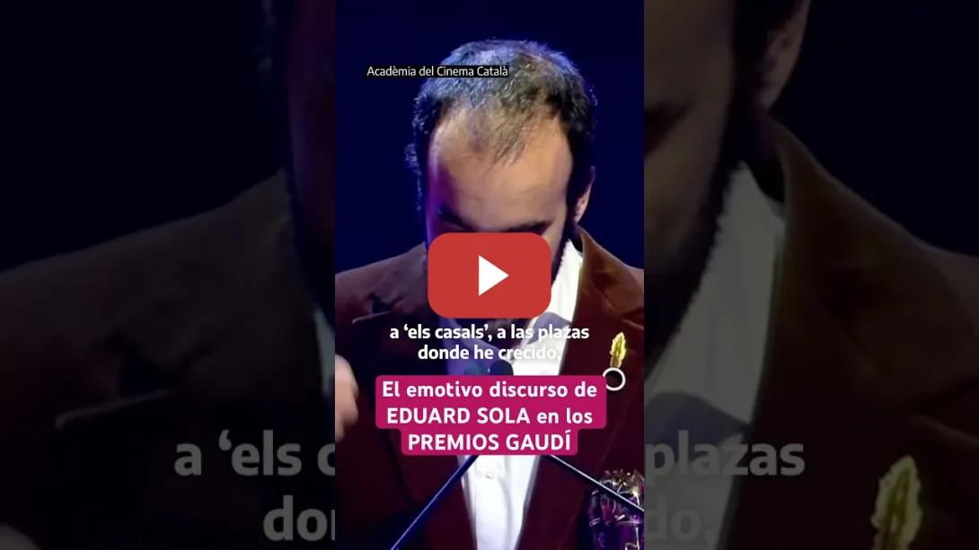 Embedded thumbnail for EMOTIVO discurso de EDUARD SOLA: &quot;Si mi abuelo era analfabeto y yo soy guionista es por el progreso&quot;
