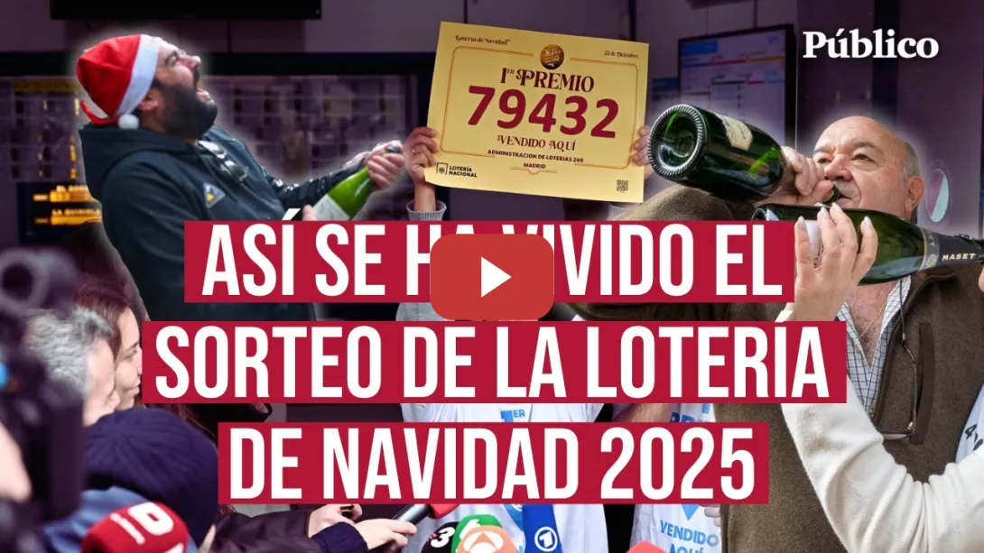 Embedded thumbnail for Del TEATRO REAL a las calles: así han sido los premios de la LOTERÍA DE NAVIDAD 2025