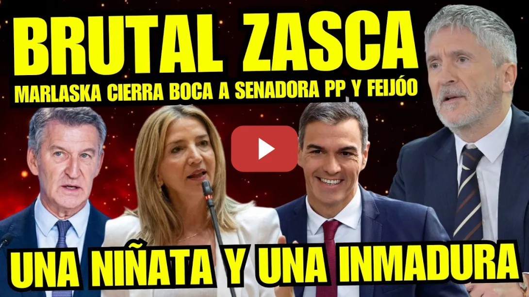Embedded thumbnail for MARLASKA REVIENTA A SENADORA PP ALICÍA GARCÍA POR BULOS "NIÑATA E INMADURA" OVACIÓN EN EL SENADO
