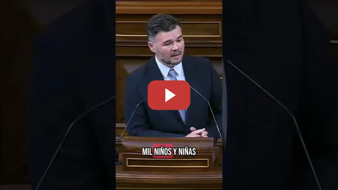 Embedded thumbnail for Gabriel Rufián retrata al PsoE por seguir financiando al estado genocida de Israel