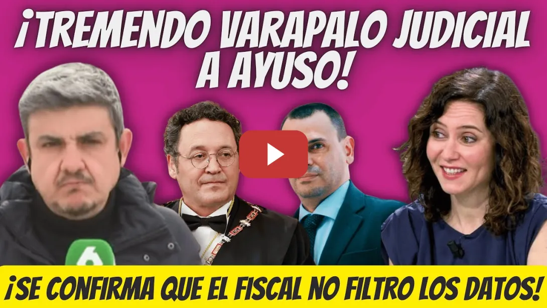 Embedded thumbnail for ¡OJO! - La UCO DEMUESTRA FISCAL NO FILTRÓ DATOS del NOVIO de Ayuso - SE DESMONTA el CASO
