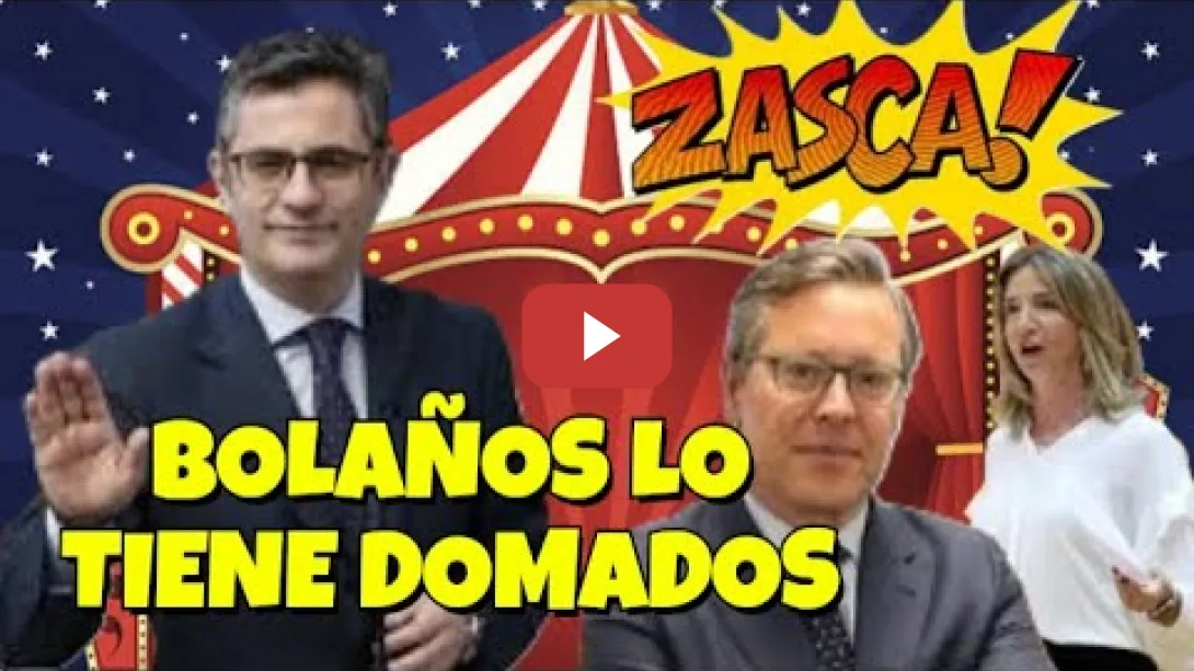 Embedded thumbnail for Bolaños da un repaso a títeres de Ayuso en el Senado