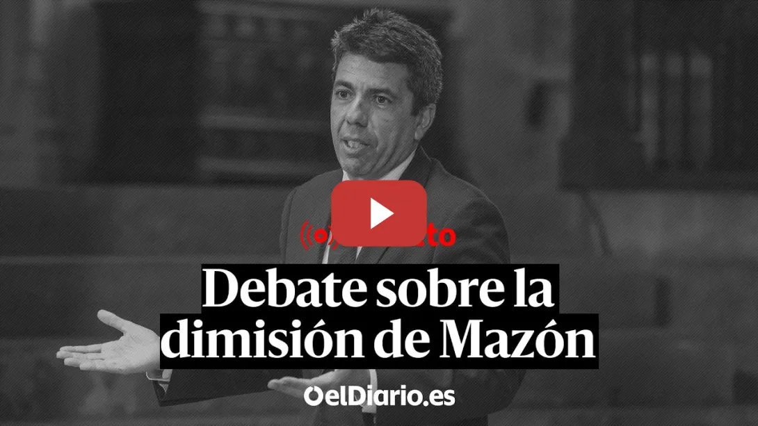 Embedded thumbnail for 🔴 DIRECTO | Las CORTS VALENCIANES debaten si MAZÓN debe dimitir por la DANA
