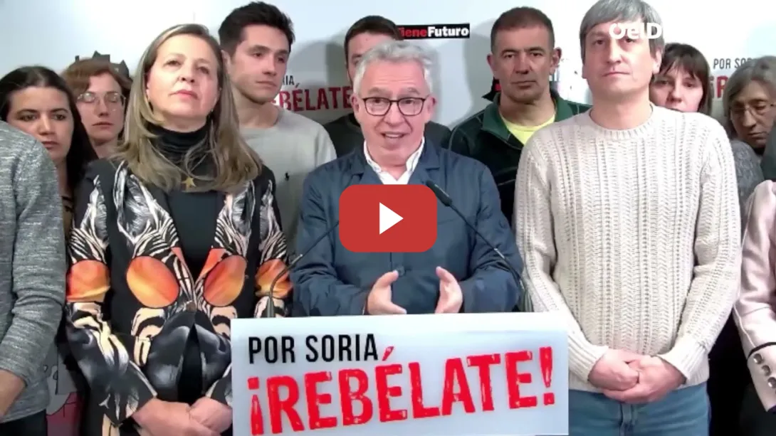 Embedded thumbnail for El candidato de Soria ¡YA!: "No nos vamos a rendir, vamos a seguir en la lucha"