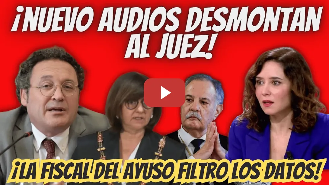 Embedded thumbnail for ¡ATENTO! - NUEVOS AUDIOS del FISCAL DESMONTAN la ACUSACIÓN de la FILTRACIÓN del Juez Hurtado