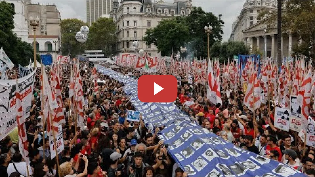 Embedded thumbnail for Masiva marcha en Argentina rechaza el negacionismo de la dictadura del Gobierno de Milei