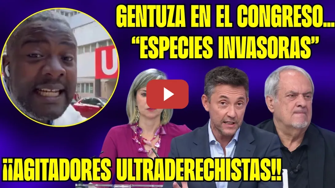 Embedded thumbnail for ¡RUIZ y AROCA ESTALLAN! NDONGO intenta REVENTAR la RUEDA de PRENSA de SUMAR en el CONGRESO ¡GENTUZA!