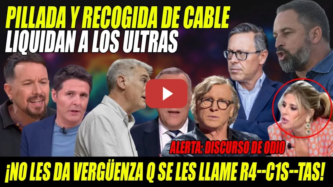 Embedded thumbnail for PILLADA y SOMANTA MASIVA a Abascal y Serrano💢¡NO DEBERÍAN salir en la TV!💢Iglesias, Duato, Matute