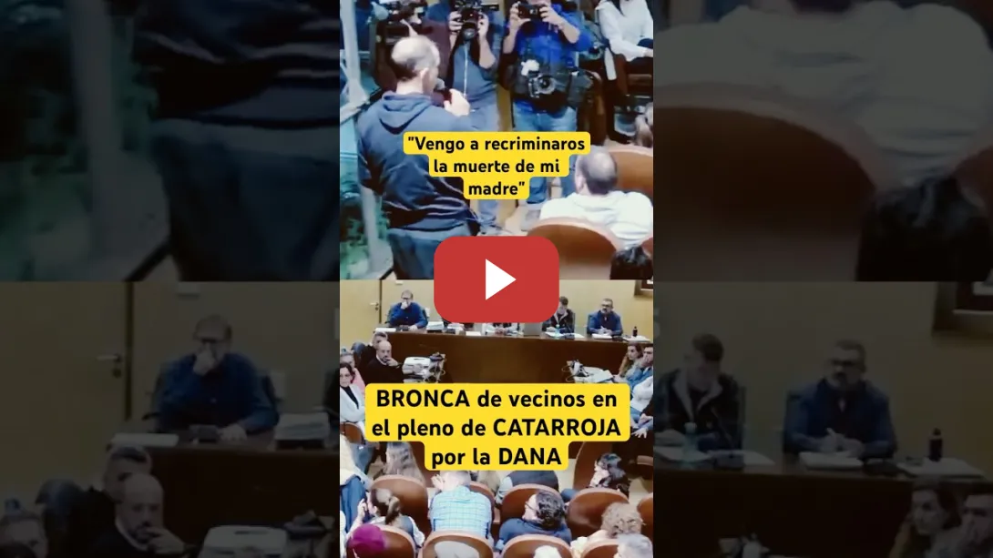 Embedded thumbnail for 👉BRONCA de vecinos en el pleno de #CATARROJA por la #DANA #valencia #noticias #shorts