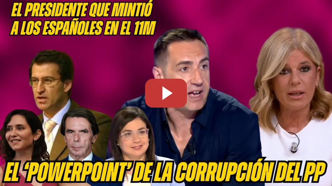Embedded thumbnail for BAÑO de Emilio DELGADO a Ana Vázquez: FEIJÓO PRESI CORREOS, MENTIRAS AZNAR y FINANCIACIÓN ILEGAL PP