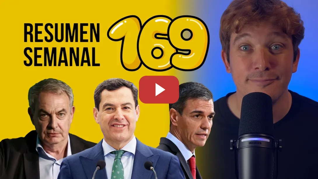 Embedded thumbnail for Gana mi Juanma, Zapatero imputado, lobbies y expresidentes #ResumenSemanal 169 | Miguel Charisteas