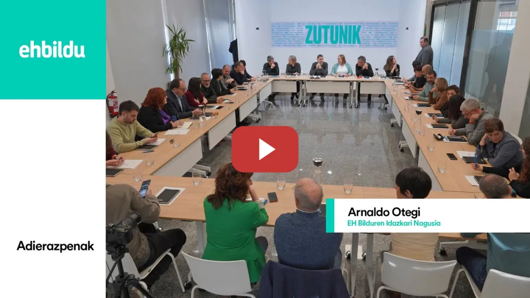 Embedded thumbnail for Arnaldo Otegi Idazkari Nagusiaren adierazpenak Hegoaldeko Mahai Politikoaren lehen bileraren ostean
