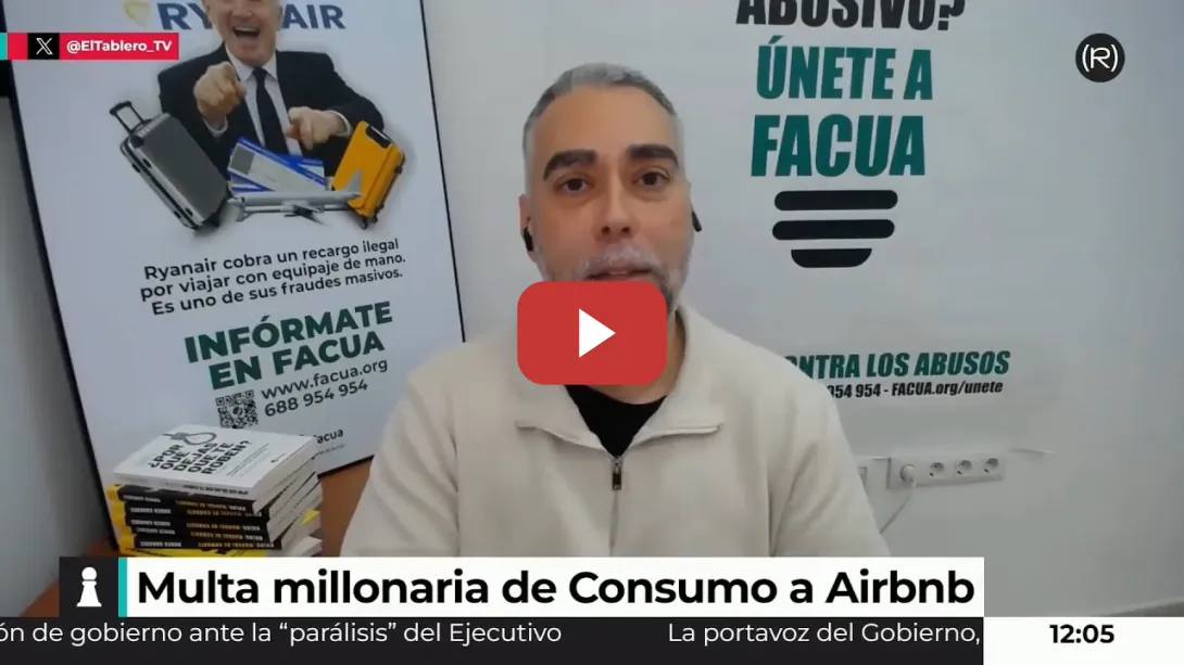 Embedded thumbnail for Rubén Sánchez: «Las administraciones autonómicas deben seguir el ejemplo de Consumo con Airbnb»