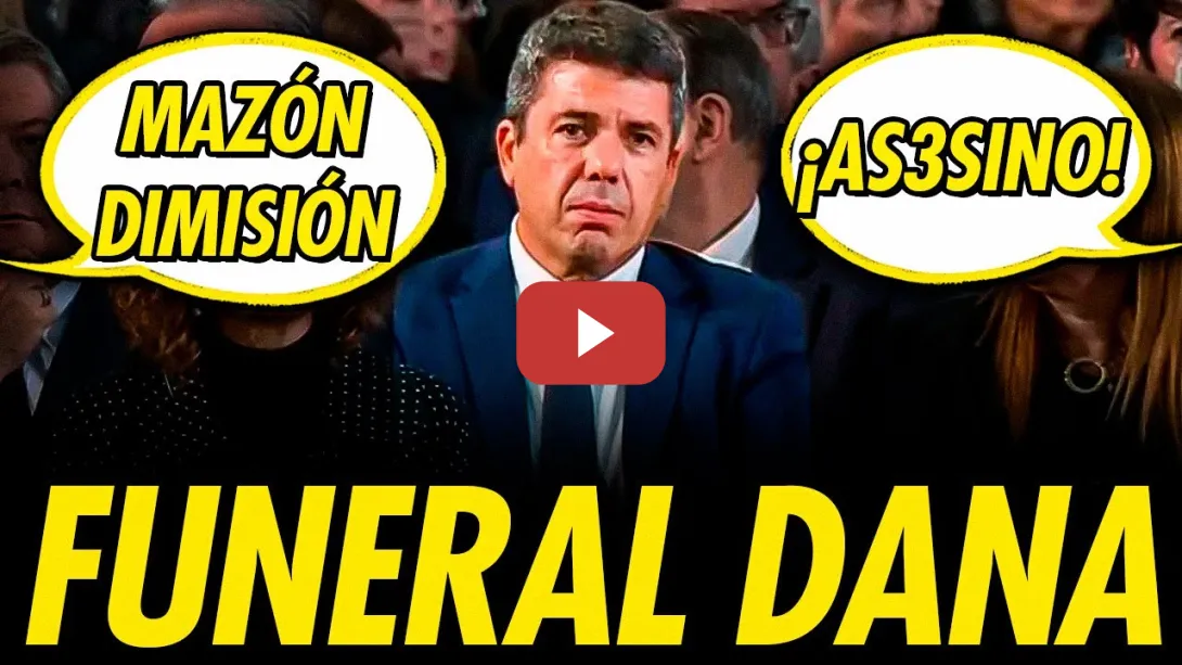 Embedded thumbnail for ESTALLAN CONTRA MAZÓN EN EL FUNERAL DE ESTADO POR LAS VÍCTIMAS DE LA DANA