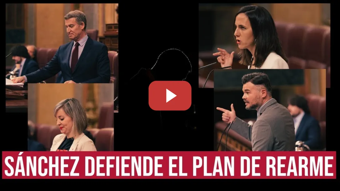 Embedded thumbnail for Sánchez, solo ante las izquierdas, que recelan del rearme: &quot;el único socio que les queda es el PP&quot;
