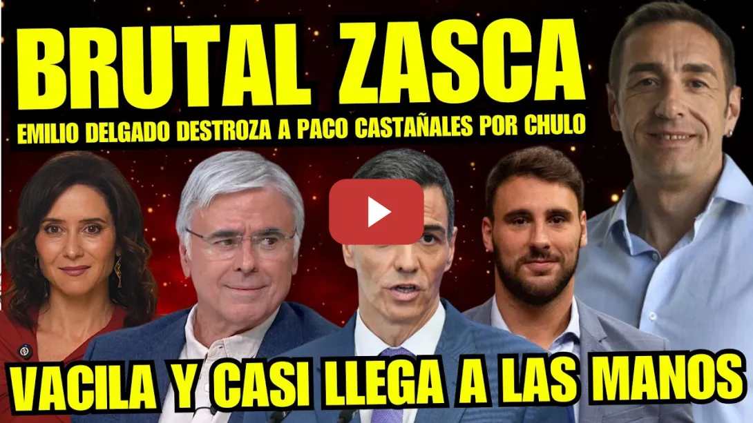Embedded thumbnail for EMILIO DELGADO DESTROZA A PACO CASTAÑARES POR IR DE LISTO Y DEFENDER A AYUSO "A MI ME RESPETAS"