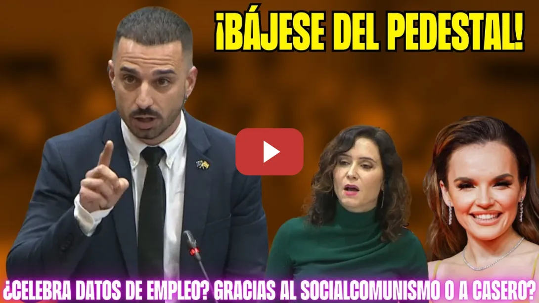 Embedded thumbnail for ¡BÁJESE del PEDESTAL! 👏 Santi Rivero &#039;imita&#039; a Melody para TUMBAR a AYUSO!